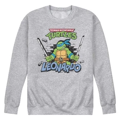 Мужская толстовка TMNT «Леонардо», серый меланж