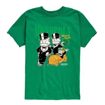 Футболка для мальчиков Monopoly Bootleg, зеленая