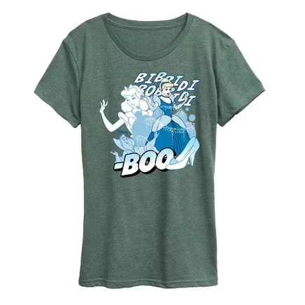 Women's -  - Cinderella Pop Short Sleeve Graphic T-Shirt heather juniper