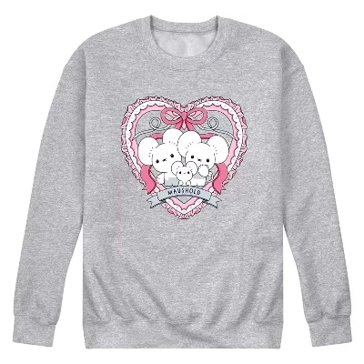 Мужская флисовая толстовка с рисунком покемона Maushold 3 Coquette athletic heather