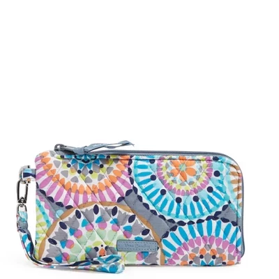 Женский клатч Vera Bradley Cotton Tech, Sunny Medallion