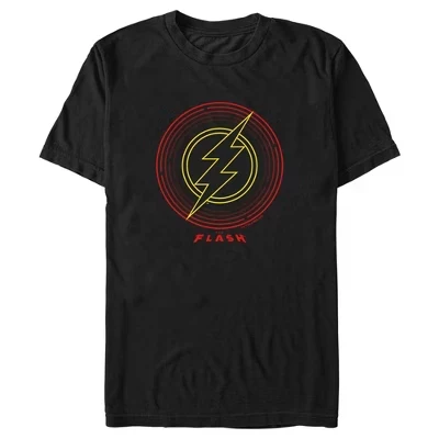 Мужская футболка DC Comics Flash Lightning Bolt, черная
