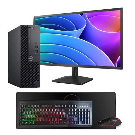 Комплект настольных компьютеров 3070-Intel Core i7 9-го поколения-16 ГБ оперативной памяти DDR4-500 ГБ SSD-накопителя-Windows 11 Pro-Монитор диагональю 24 дюйма-Обновлен производителем