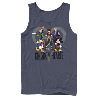 Мужская майка Kingdom Hearts 3 Box Art, синяя
