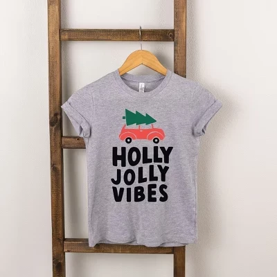 Молодежная футболка с коротким рукавом Holly Jolly Vibes Car