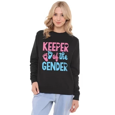 Женская толстовка Keeper Of The Gender Crew черного цвета