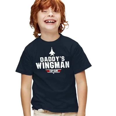 Футболка для мальчиков Daddys Wingman темно-синего цвета