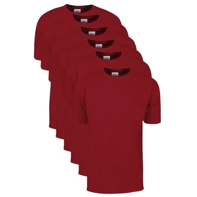 Мужские футболки Shaka Wear Max, 6 шт., плотные, красные