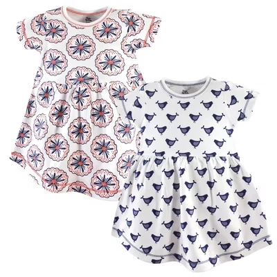 Платья Hudson Baby с короткими рукавами и цветочным принтом 2pk burst