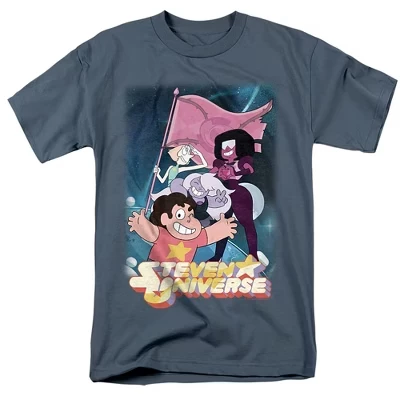 Футболка для взрослых с флагом Crystal Gem Flag slate
