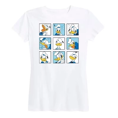 Женская футболка Disney Donald Grid, белая