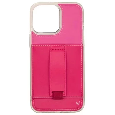 Чехлы Чехол для телефона iPhone 14 Pro Max с бумажником и ремешком для пальцев strawberry margarita