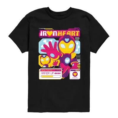 Iron Heart Y2k Short Sleeve Graphic T-Shirt black