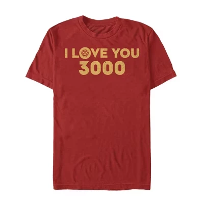 Мужская футболка Marvel «I Love You 3000», красная