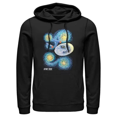 Мужское худи Star Trek USS Enterprise, чёрное