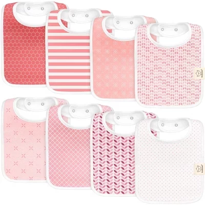 Детские слюнявчики KeaBabies, 8 шт., синие