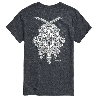Мужская футболка Romeo Crest с коротким рукавом и графическим рисунком heather charcoal
