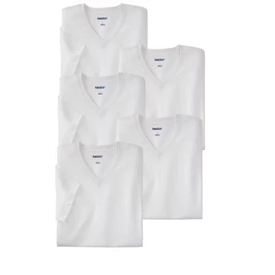 5-Pack Cotton V-Neck Undershirt white