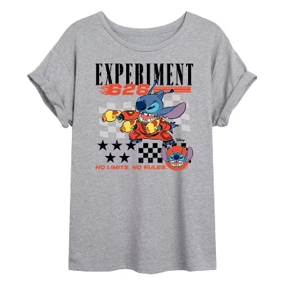 Женская футболка Lilo & Stitch Stitch Racing, серая