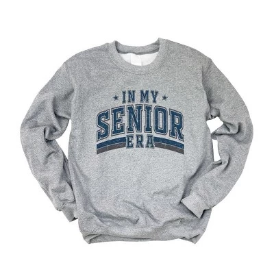 Женская толстовка с рисунком в графитовом цвете My Senior Era