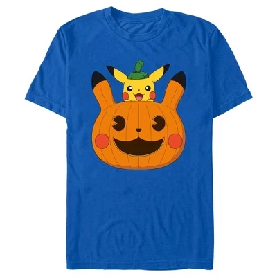 Мужская футболка Pokemon Pikachu, темно-синяя