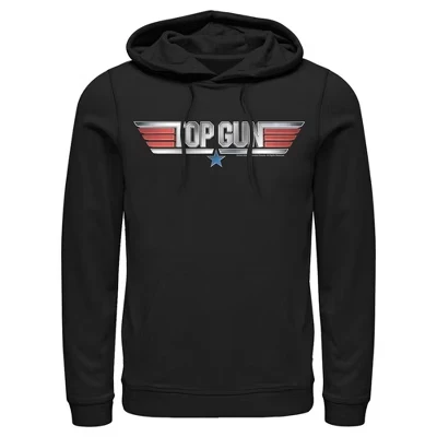 Мужское худи Top Gun с 3D-логотипом, черное