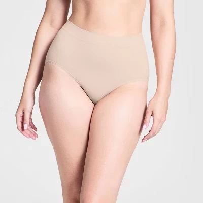 ® SPANXsmooth™ Женские облегающие плавки бежевого цвета