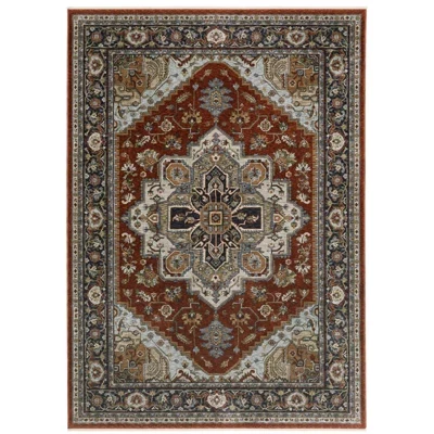 Коврик для ванной комнаты Arya Persian Medallion Красный/синий -