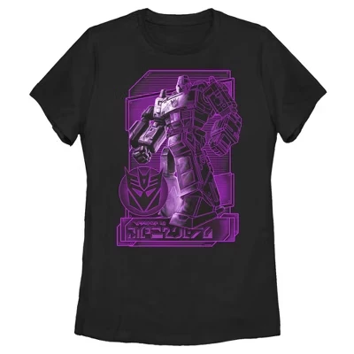 Женская футболка Megatron Digital Outline черного цвета