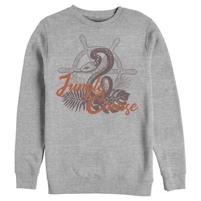 Мужской свитшот Jungle Cruise Snake Logo, серый меланж