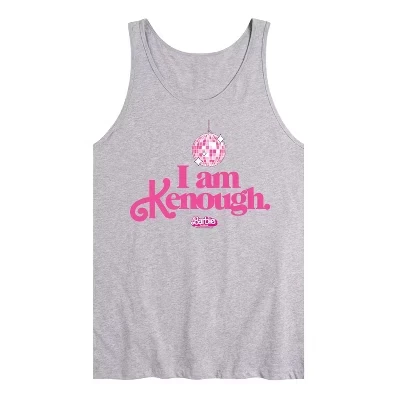 Мужская майка с графическим рисунком I Am Kenough Disco Ball athletic heather