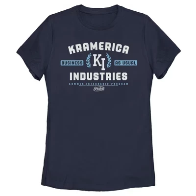 Женская футболка Seinfeld Kramerica Industries, синяя