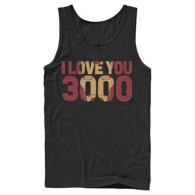 Мужская майка Marvel Iron Man Forever Love 3000, черная