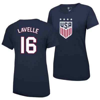 Женская спортивная футболка USWNT Rose Lavelle с 4 звездами по футболу