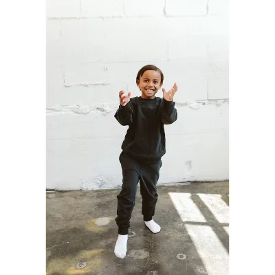 Детский органический махровый спортивный костюм Goumi Kids asphalt