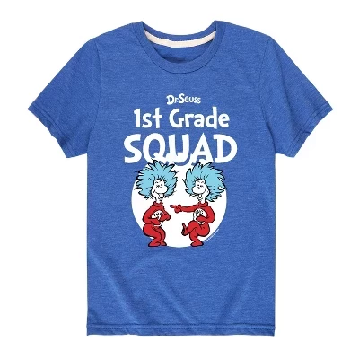 Детская футболка Dr. Seuss «1-й класс», синяя