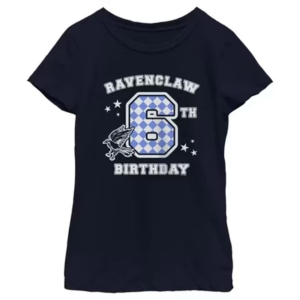 Детская футболка для девочек Harry Potter Ravenclaw на 6 лет, тёмно-синяя