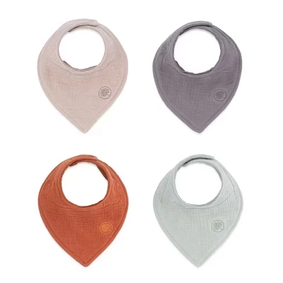 Муслиновые слюнявчики Parker Baby Co., 4 шт., бежевые