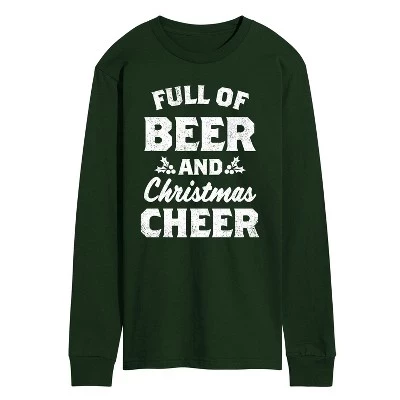 Мужская футболка с длинным рукавом Beer And Cheer с графическим рисунком