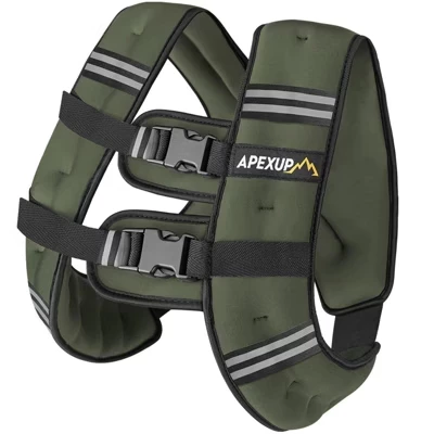 HOMLUX 20 фунтов Унисекс утяжеленный жилет Фитнес-подарок для мужчин и женщин Силовые тренировки Беговое оборудование для тренировок зеленый