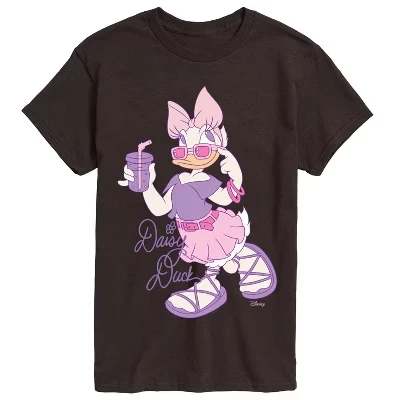 Мужская уличная одежда Daisy Cool, футболка с коротким рукавом и графическим рисунком, коричневая
