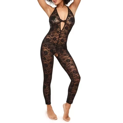 Женское кружевное боди Adore Me Catrice, черное