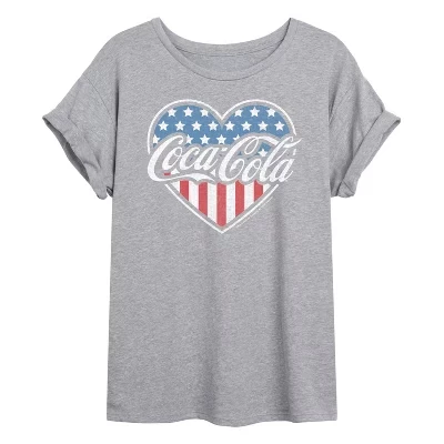 Женская футболка с объемным рисунком USA Heart Oversize