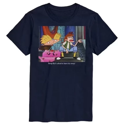Мужская футболка Hey Arnold Stoop Kid, темно-синяя