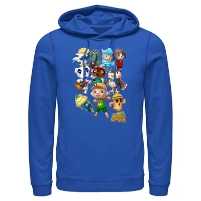 Мужская толстовка с капюшоном Animal Crossing New Leaf Gang