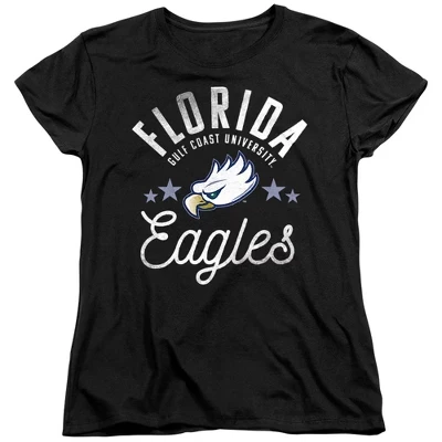 Женская футболка Florida Gulf Coast University Eagles черного цвета