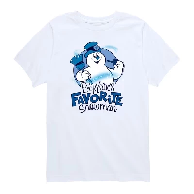 Футболка для мальчиков Frosty «Любимый снеговик», белая