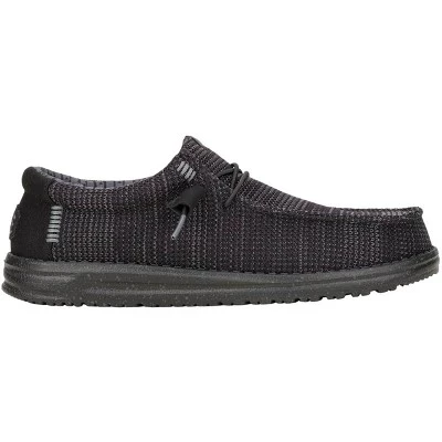 Мужские слипоны HEYDUDE Wally Stretch Sox, черные