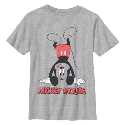 Мужская футболка Mickey & Friends в перевернутом виде athletic heather