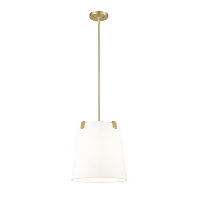 Подвесной светильник Weston 3-Light - Современный стальной светильник с льняным абажуром, регулируемой яркостью, золотистый с влагостойкостью